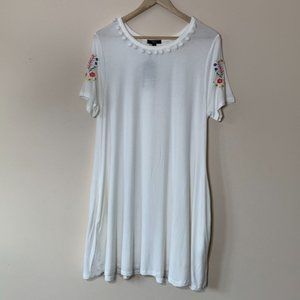 Very J Embroidered Mini Dress